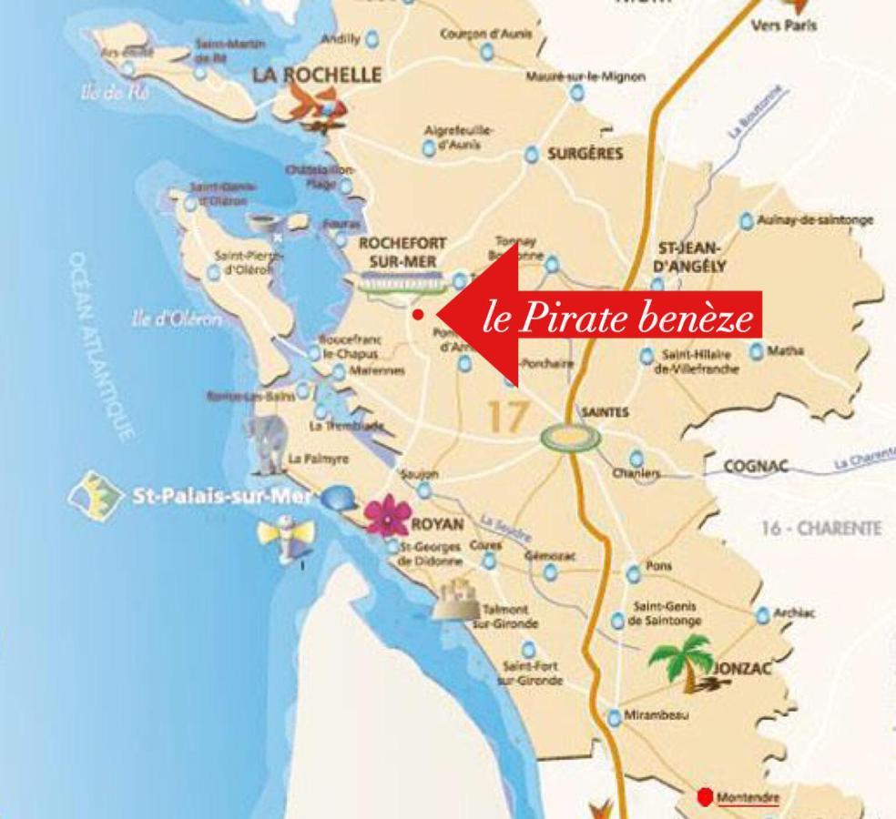 "Le Pirate Beneze"Gite Insolite,Situation Ideale,Accueil Attentionne Trizay Exteriör bild
